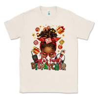 Natural santa's favorite dispatcher afro messy bun Classic Tee - texasbilliewilder