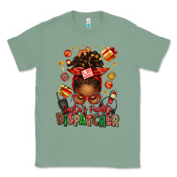 Sage santa's favorite dispatcher afro messy bun Classic Tee - texasbilliewilder