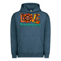 Pigment Midnight Navy love thanksgiving bbs Urban Hoodie - BundleAndBundleShop