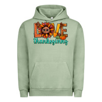 Pigment Oil Green love thanksgiving bbs Urban Hoodie - BundleAndBundleShop