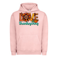 Pigment Salmon love thanksgiving bbs Urban Hoodie - BundleAndBundleShop