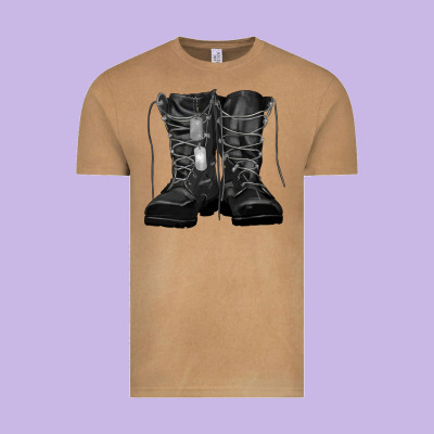 Vintage Tee soldier boots
