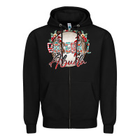 Black baseball abuela Zipper Hoodie - RacoonDesign