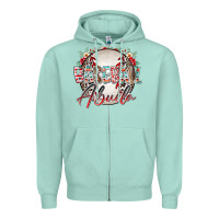 Seafoam baseball abuela Zipper Hoodie - RacoonDesign