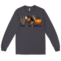 Smoke Peace Love Halloween Long Sleeve Tee - texasbilliewilder