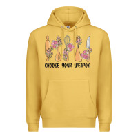 Antique Gold choose your weapon Premium Hoodie - MaliasSmallBusiness