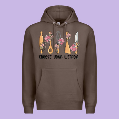 Choose Your Weapon Premium Hoodie Designed By Maliassmallbusiness