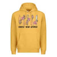 Mustard choose your weapon Premium Hoodie - MaliasSmallBusiness