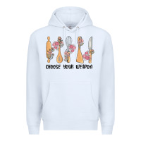 White choose your weapon Premium Hoodie - MaliasSmallBusiness