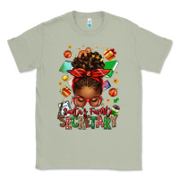 Matcha santa's favorite secretary afro messy bun Classic Tee - texasbilliewilder