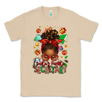 Mushroom santa's favorite secretary afro messy bun Classic Tee - texasbilliewilder