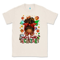 Natural santa's favorite secretary afro messy bun Classic Tee - texasbilliewilder