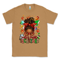 Toasted Coconut santa's favorite secretary afro messy bun Classic Tee - texasbilliewilder