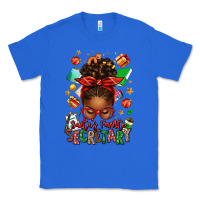 True Royal santa's favorite secretary afro messy bun Classic Tee - texasbilliewilder