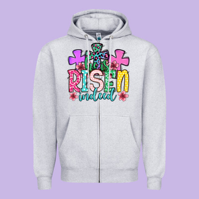 Easter Day He Is Risen Indeed Zipper Hoodie Designed By Oliviacreatesart
