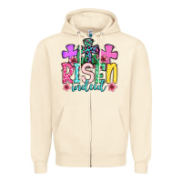 Sandshell Easter Day He is risen indeed Zipper Hoodie - OliviaCreatesArt