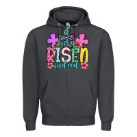 Smoke Easter Day He is risen indeed Zipper Hoodie - OliviaCreatesArt