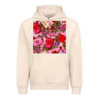 Sandshell valentines day coffee cups and love letter with xoxo and leopard seaml Urban Hoodie - BundleAndBundleShop