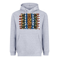Heather Grey usa army pattern brushstroke Heavyweight Hoodie - Artiststas