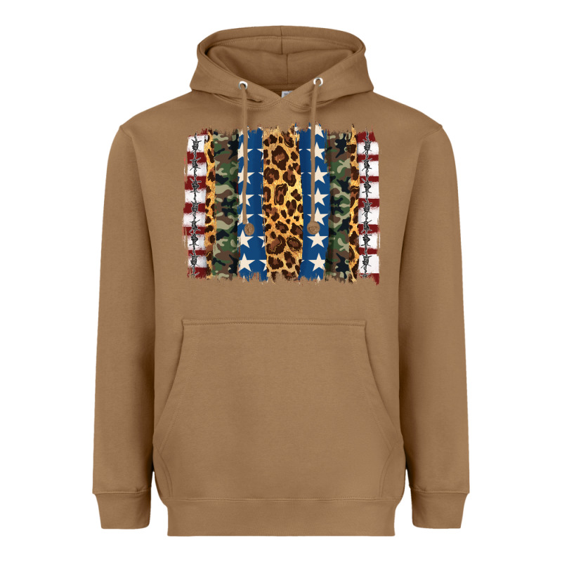 Usa Army Pattern Brushstroke Heavyweight Hoodie by Artiststas | Teevron