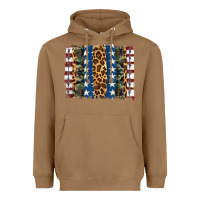 Toasted Coconut usa army pattern brushstroke Heavyweight Hoodie - Artiststas