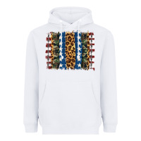 White usa army pattern brushstroke Heavyweight Hoodie - Artiststas