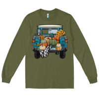 Army Green pumpkin truck Long Sleeve Tee - RanaPortraitStore