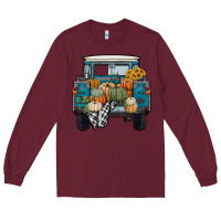Burgundy pumpkin truck Long Sleeve Tee - RanaPortraitStore