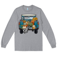Heather Grey pumpkin truck Long Sleeve Tee - RanaPortraitStore