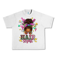 Lunar Rock hair stylist afro messy bun Urban Heavy Tee - texasbilliewilder