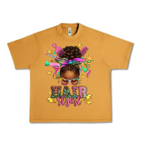 Peanut Butter hair stylist afro messy bun Urban Heavy Tee - texasbilliewilder