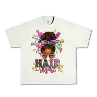 Pistachio hair stylist afro messy bun Urban Heavy Tee - texasbilliewilder