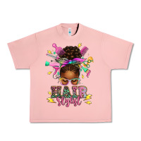 Salmon hair stylist afro messy bun Urban Heavy Tee - texasbilliewilder
