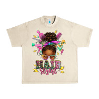 Sandshell hair stylist afro messy bun Urban Heavy Tee - texasbilliewilder