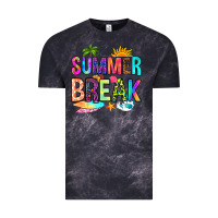 Cloud Black summer break Vintage Tee - RanaPortraitStore