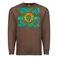 Chestnut Sunflower Gemstone Leopard Premium Sweatshirt - Artiststas