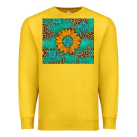 Lemon Sunflower Gemstone Leopard Premium Sweatshirt - Artiststas