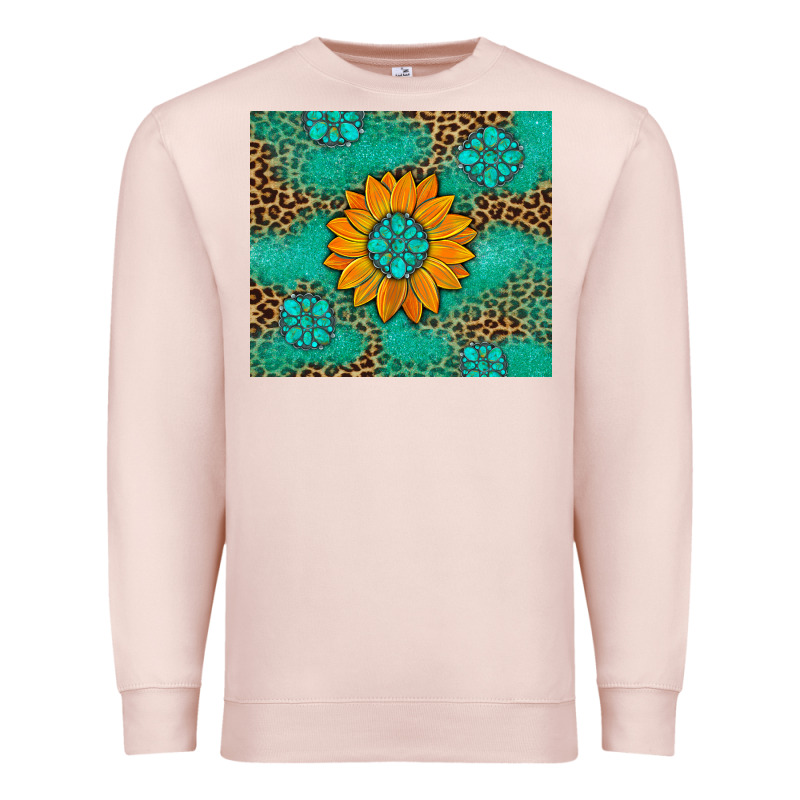 Sunflower Gemstone Leopard Premium Sweatshirt by Artiststas | Teevron