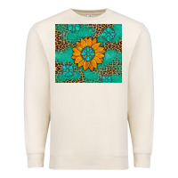 Sandshell Sunflower Gemstone Leopard Premium Sweatshirt - Artiststas