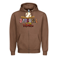 Chestnut baseball is my valentine Zipper Hoodie - RacoonDesign
