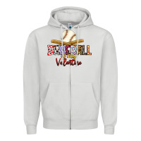 Baseball Is My Valentine Zipper Hoodie | Teevron