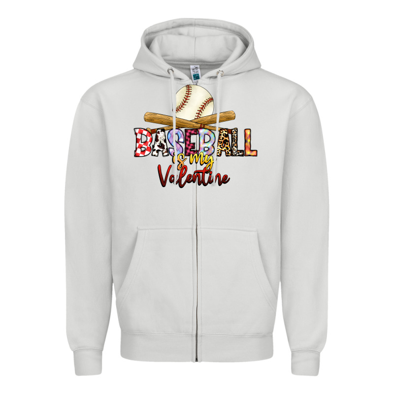 Baseball Is My Valentine Zipper Hoodie by RacoonDesign | Teevron