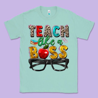 Teach Like A Boss Classic Tee Designed By Zillion Design Studio