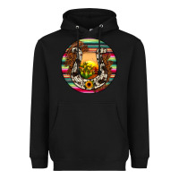 Black horseshoe circle Heavyweight Hoodie - JahusDesignShop