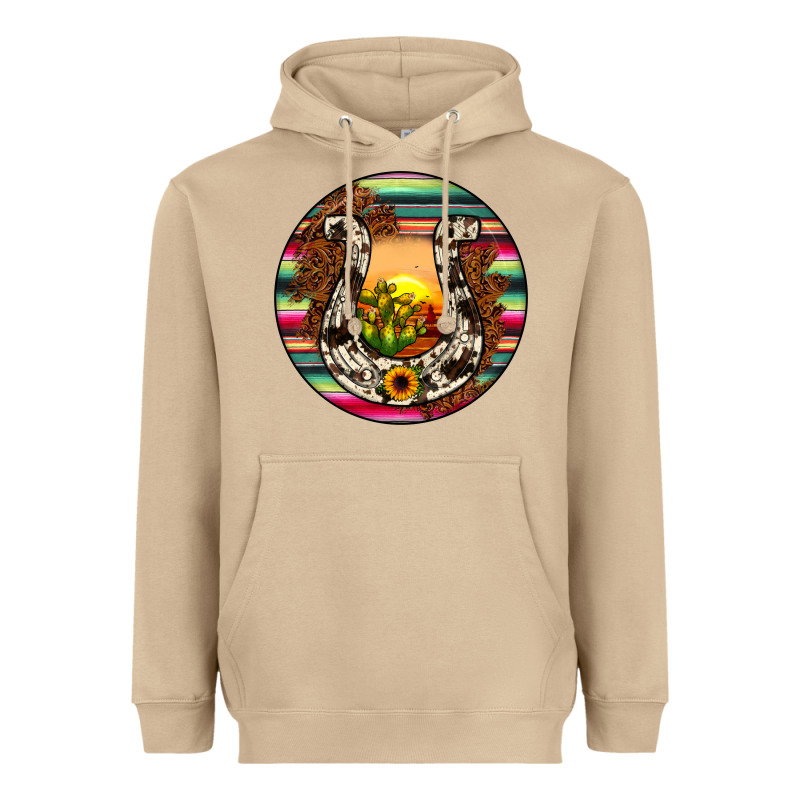 Horseshoe Circle Heavyweight Hoodie by JahusDesignShop | Teevron