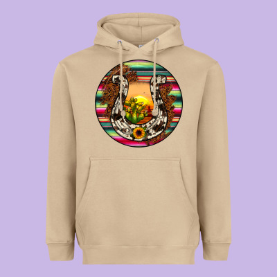 Horseshoe Circle Heavyweight Hoodie Designed By Jahusdesignshop