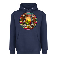 Navy horseshoe circle Heavyweight Hoodie - JahusDesignShop