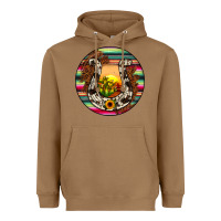 Toasted Coconut horseshoe circle Heavyweight Hoodie - JahusDesignShop