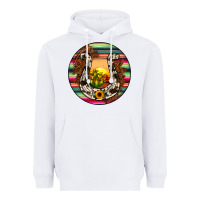 White horseshoe circle Heavyweight Hoodie - JahusDesignShop