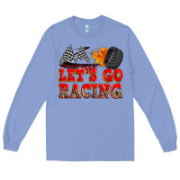 Colony Blue let's go racing Long Sleeve Tee - Zillion Design Studio